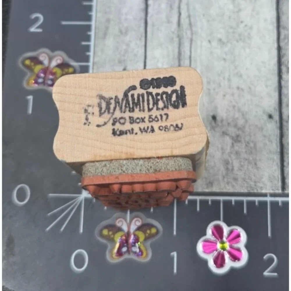 DeNami Design Invitation RSVP For Time Date Rubber Stamp Wood #O117